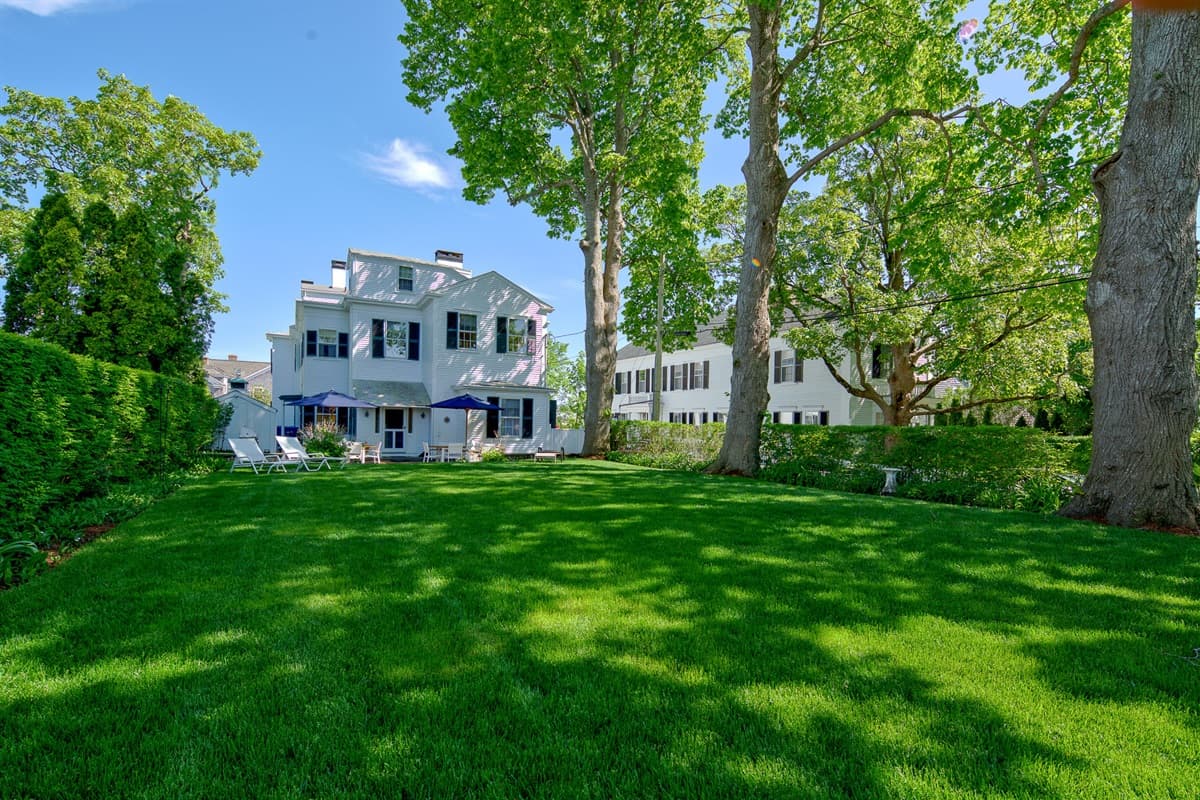 Shared Back yard and West Wing of house