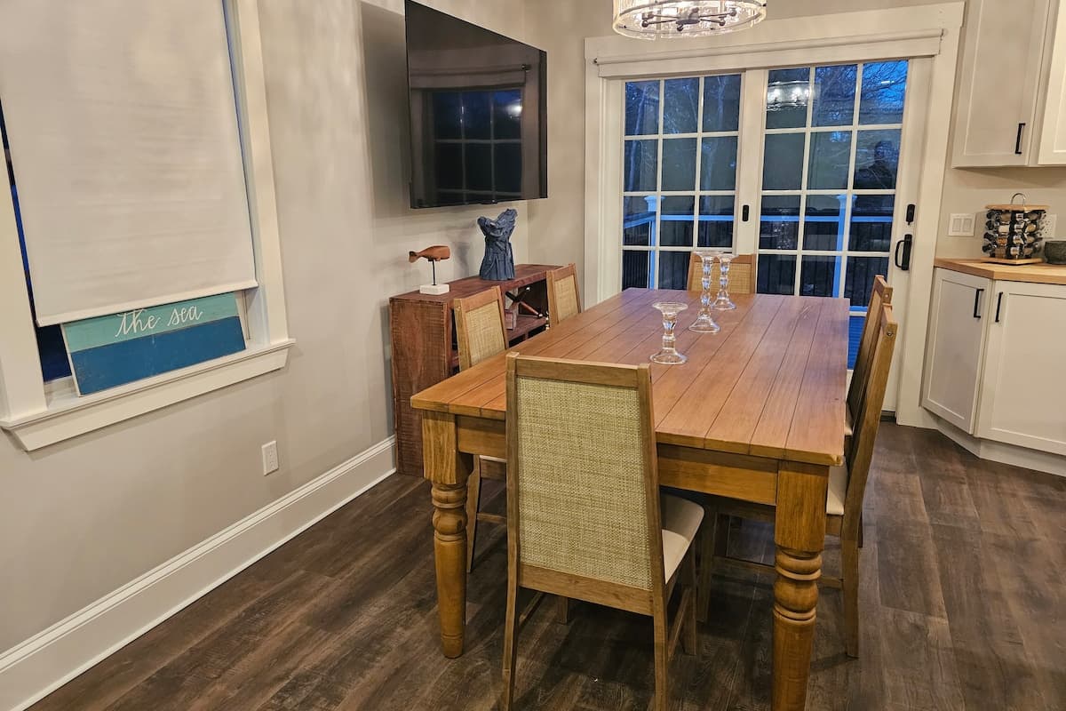 Bright dining area