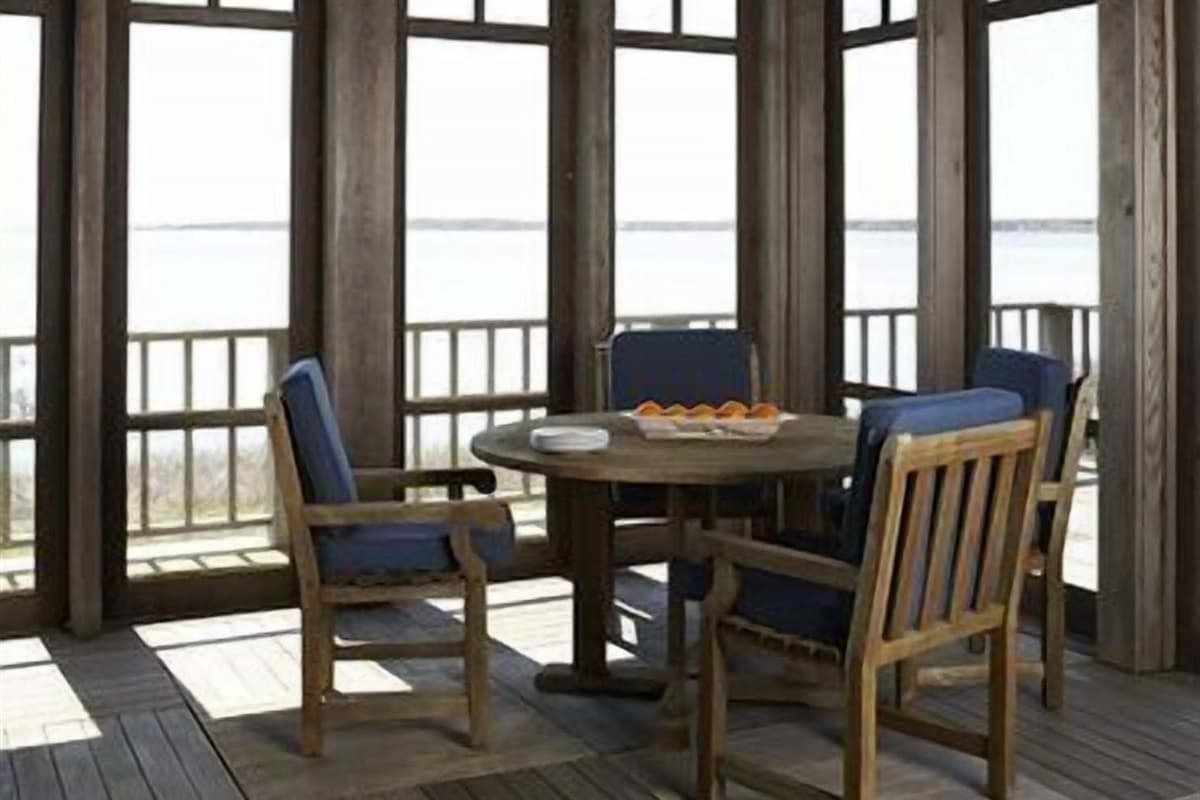 Dining area beyond living room