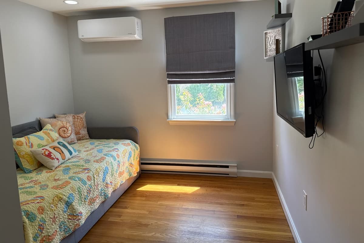 Bedroom 3 with 35” flat screen TV
