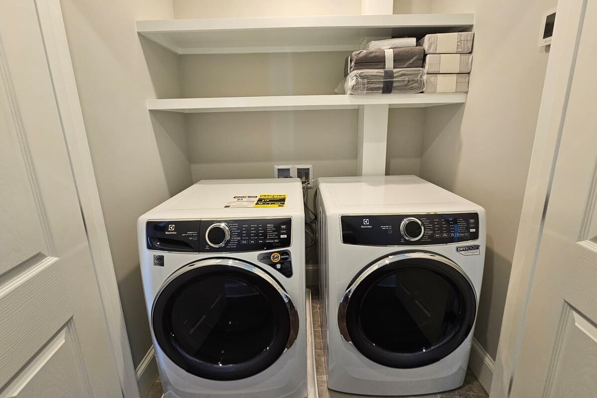 In-home laundry area