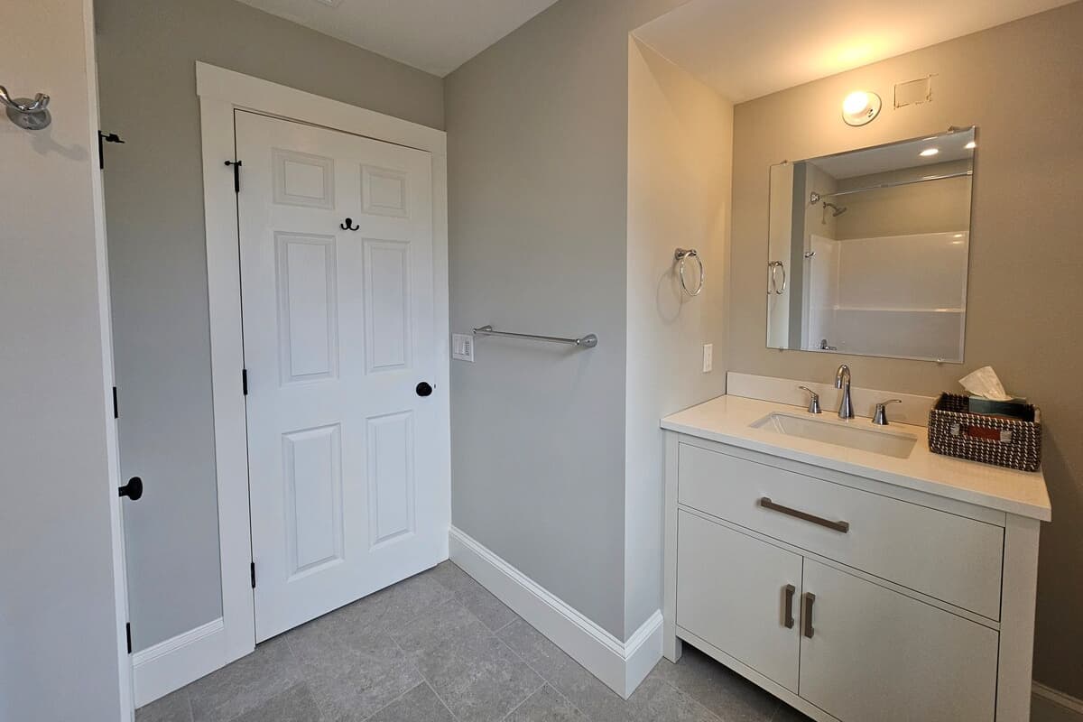 Modern half bathroom