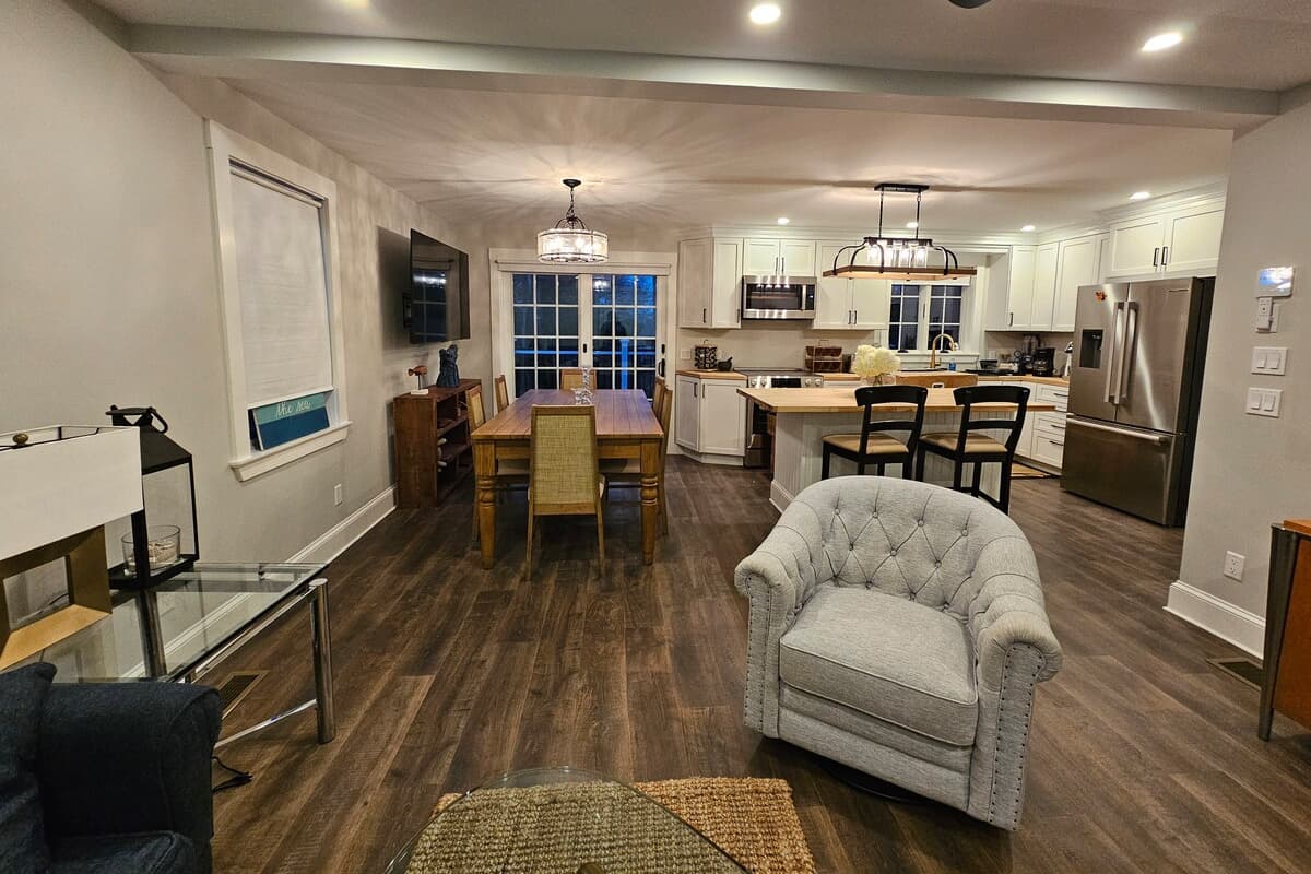 Modern living room with comfortable seating